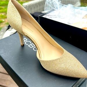 BCBGeneration Gold Heels